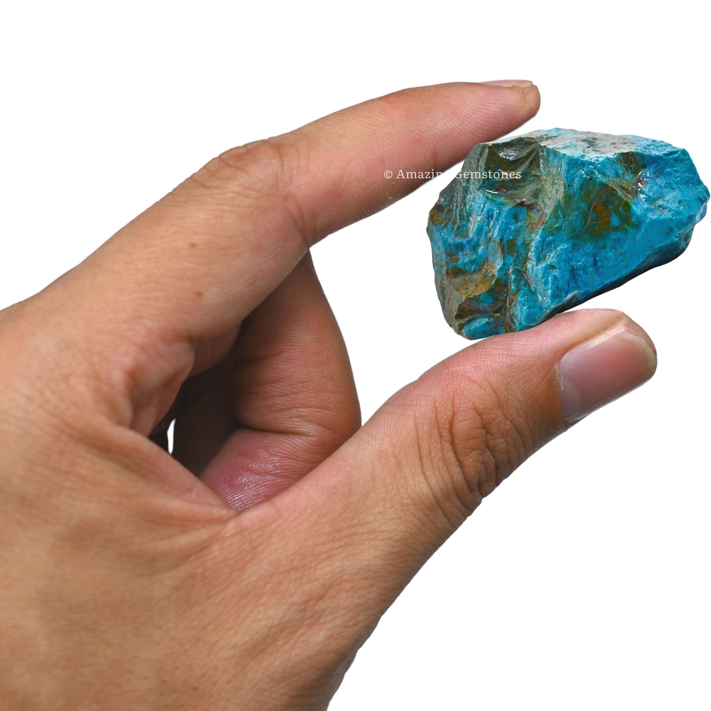 Amazing Gemstone Chrysocolla Shattuckite Raw Crystals and Healing Stones, Natural Rocks for Tumbling - DIY Raw Stones and Crystals, 2 Pieces