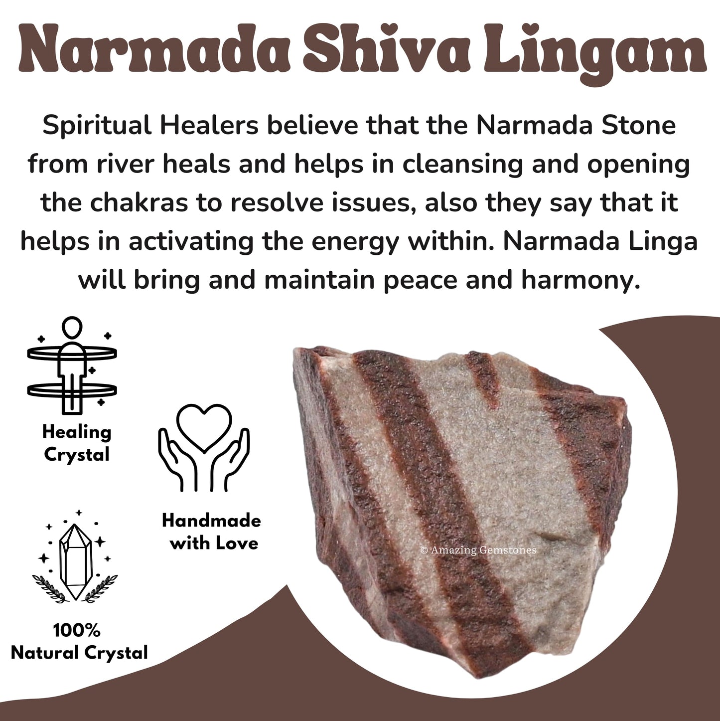 Amazing Gemstone 2 Pieces Narmada Shiva Lingam Raw Crystals and Healing Stones, Natural Rocks for Tumbling and DIY Raw Stones and Crystals