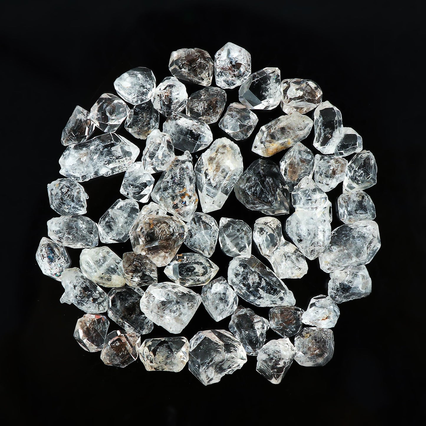 GEMKORA 30cts, 6-8pcs, Raw Herkimer Diamond Quartz Gemstone and Crystals, Wholesale Gemstone Lot, Rough Crystals, Rock Stones, Jewelry Making Supplies, DIY & Crafts, A+ Grade (10-15mm)