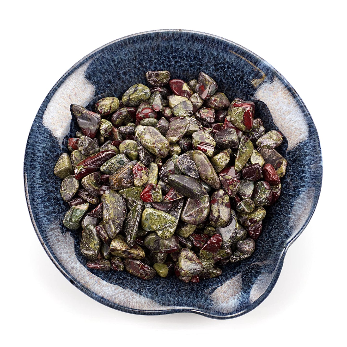Cherry Tree Collection 1/2 Pound Polished Tumbled Gemstone Chips, Pebbles, Crystal Chips Bulk for Jewelry Making, Healing, Plants, Succulents, Aquariums, Decoration, Chakra (Dragon Blood Jasper-L)