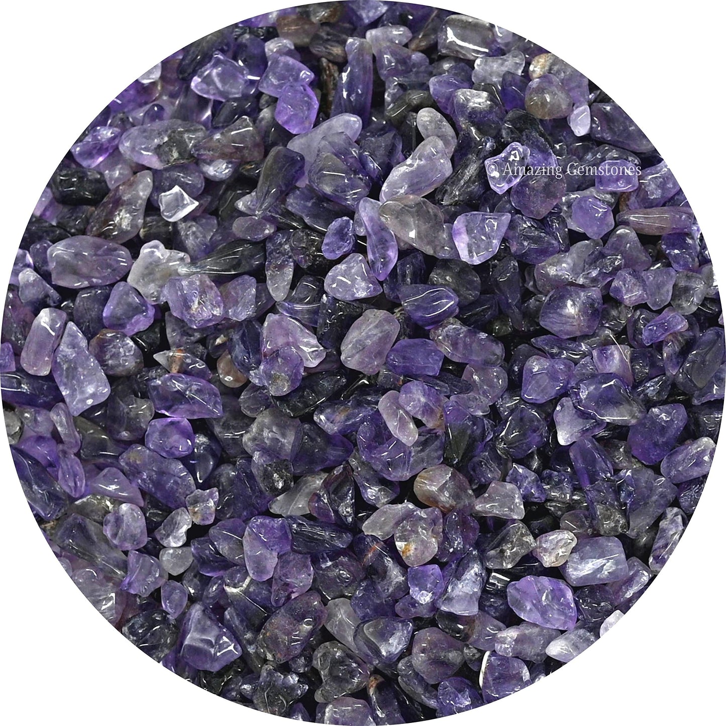Amazing Gemstone Amethyst Crystals Aquarium Gravel Rocks for Fish Tank Decor - Certified Crystals for Spiritual Healing and Witchcraft, Garden Landscaping and Home Vase Display (1lb)