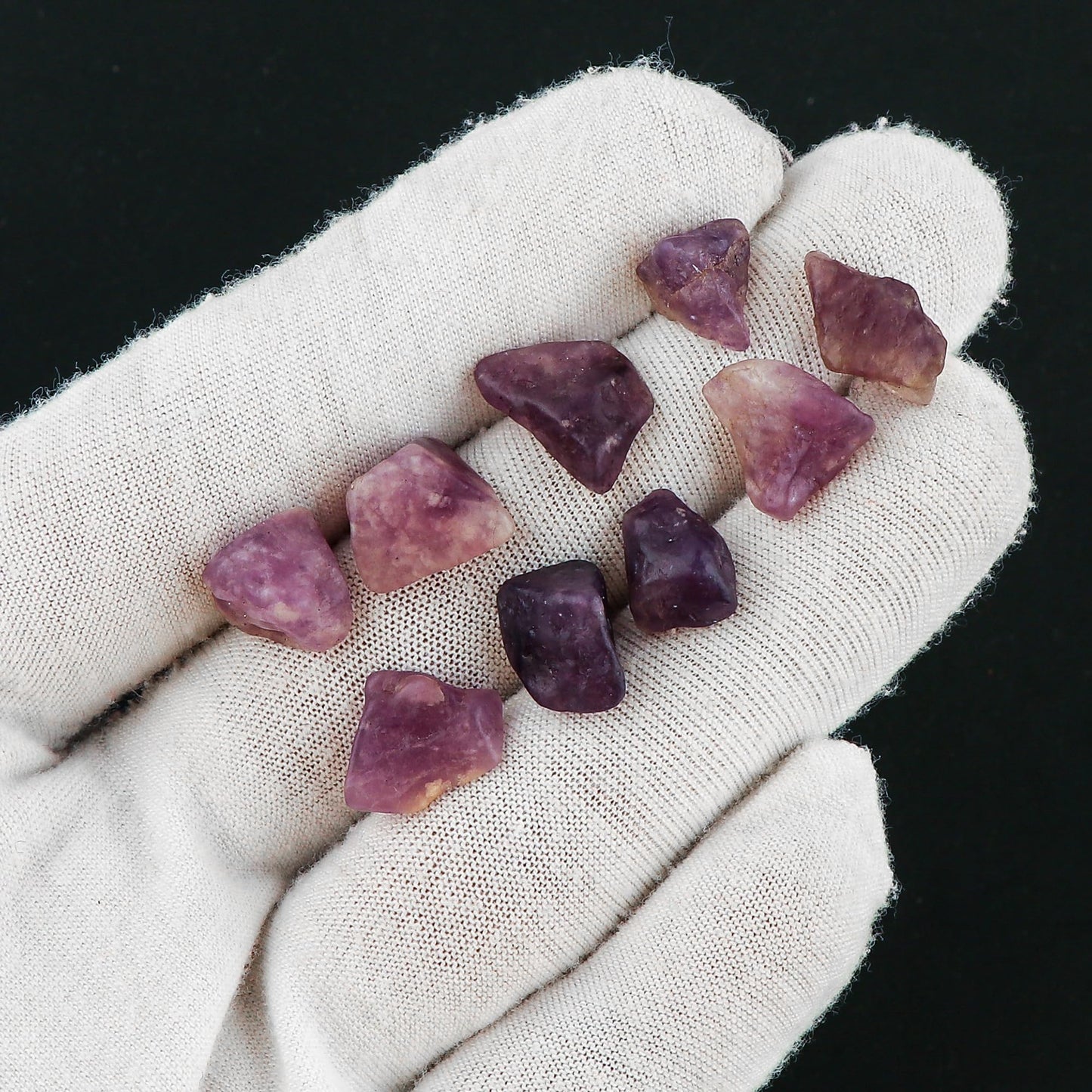 CRYSTALIS 100cts Natural Lepidolite Polished Raw Crystals, Loose Gemstone Wholesale Bulk Rough Jewelry Making Supply, Chakra And Healing Raw Stones, Wire Wrapping, DIY, Tumbling, Gem Collection