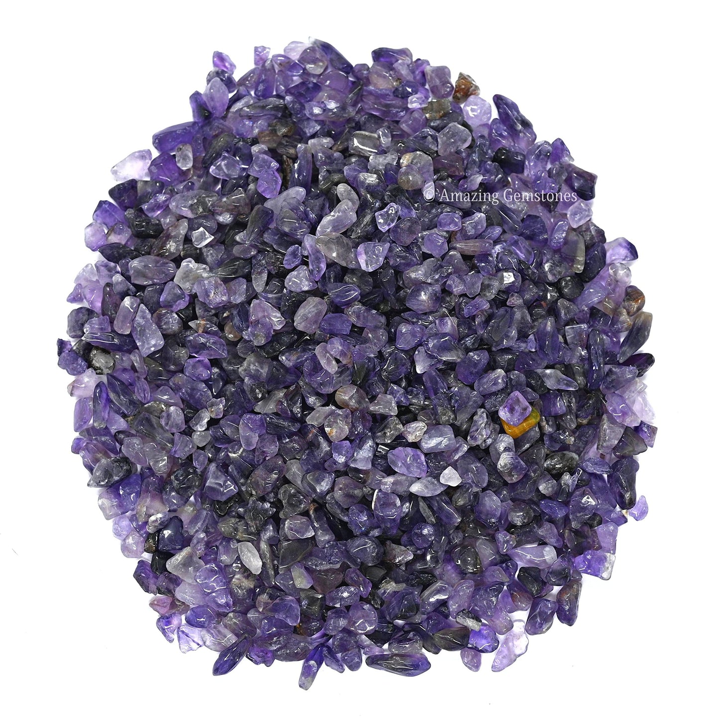 Amazing Gemstone Amethyst Crystals Aquarium Gravel Rocks for Fish Tank Decor - Certified Crystals for Spiritual Healing and Witchcraft, Garden Landscaping and Home Vase Display (1lb)