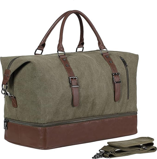Weekender Overnight Bag Carry On Bag Travel Bag with Shoe Pouch