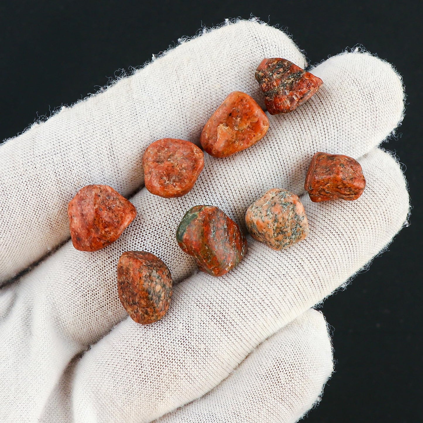 CRYSTALIS 100cts Natural Unakite Polished Raw Crystals, Loose Gemstone Wholesale Bulk Rough Jewelry Making Supply, Chakra And Healing Raw Stones, Wire Wrapping, DIY, Tumbling, Gem Collection