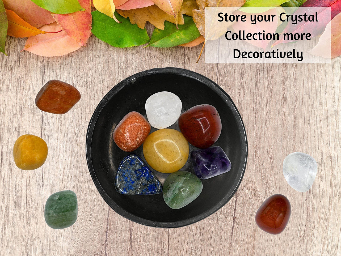 Black Tourmaline Crystal Bowl - 2 Inch Decorative Bowls for Room and Home Decor - Gemstone Healing Crystals for Elegant Display, Positive Energy Balance and Gift