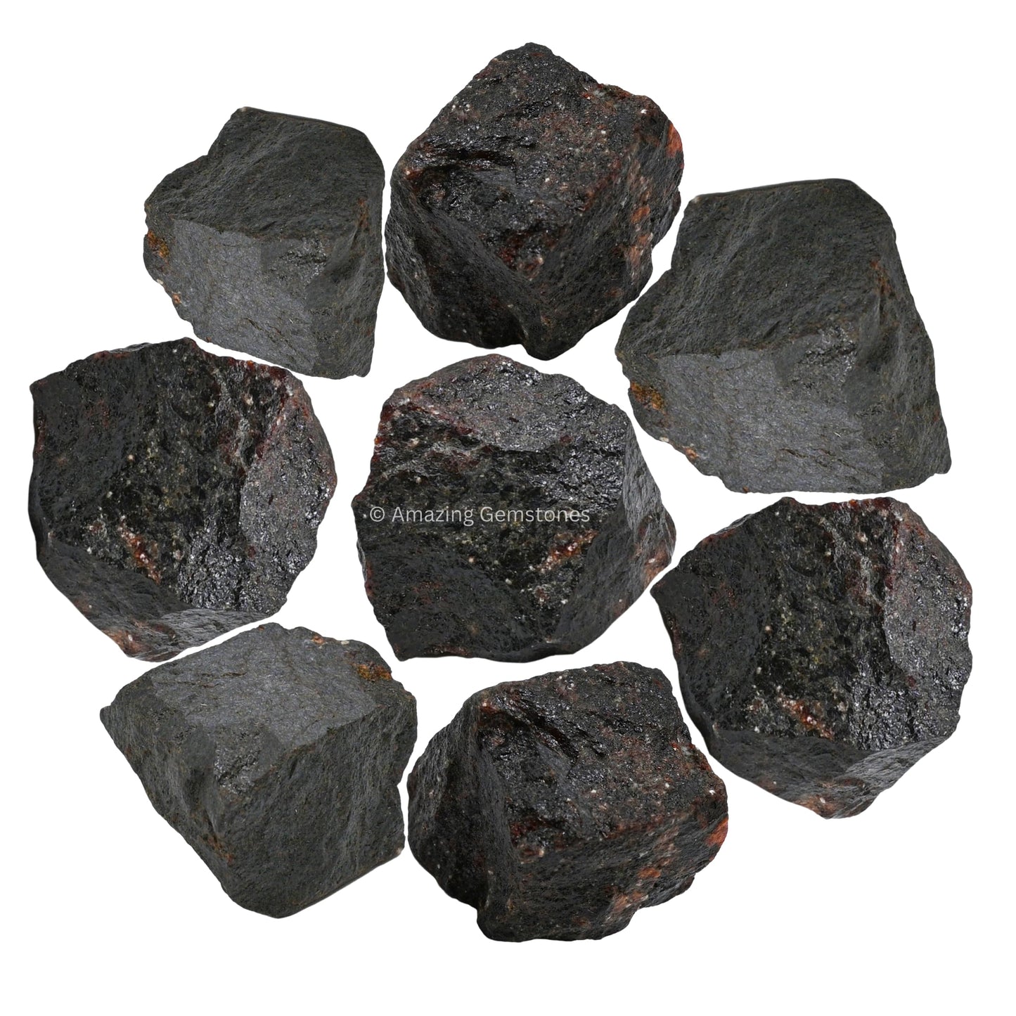 Amazing Gemstone Garnet Raw Crystals and Healing Stones, Natural Rocks for Tumbling and DIY Raw Stones and Crystals (1 lb)