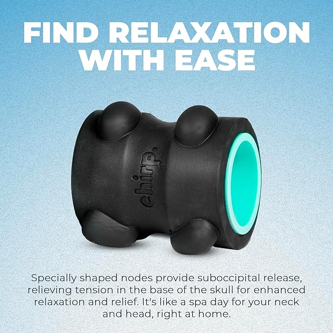 Chirp Wheel XR Massage Roller for Neck & Headache Relief ??Rejuvenate Body, Spinal Care & Tension Through Thumb Pressure Release | High-Density Foam for Physical Therapy, 500lbs Capacity, 4" Mint