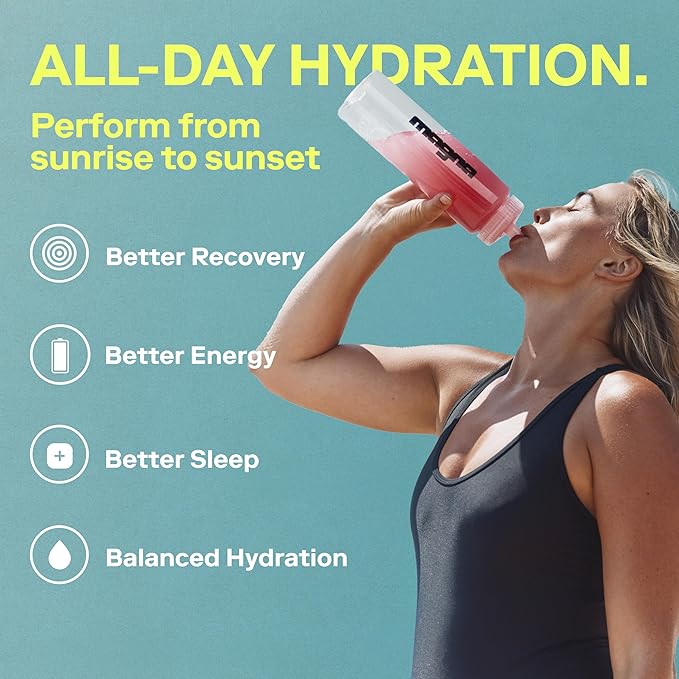 MAGNA Electrolyte Powder Drink Mix for Hydration, Energy & Focus Support with Magnesium L Threonate, Sodium, Potassium, Vitamin D, B6 & B12, Sugar Free, Variety Pack Flavor, 14 Servings