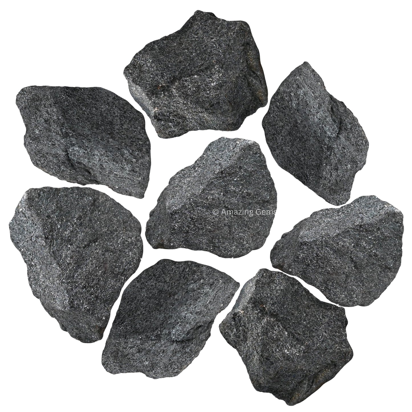 Amazing Gemstone Hematite Raw Crystals and Healing Stones, Natural Rocks for Tumbling and DIY Raw Stones and Crystals (1 LB)