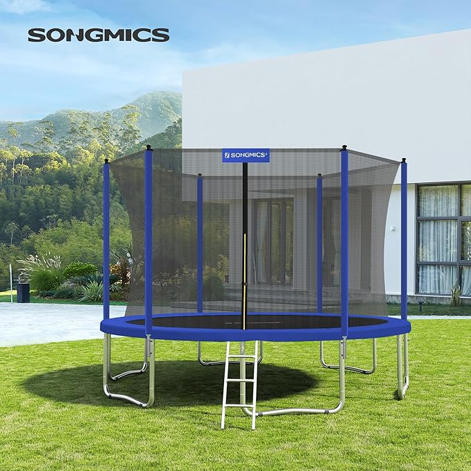 SONGMICS Trampoline Pad, 8ft 10ft 12ft 14ft 15ft Replacement Trampoline Safety Pad, Spring Cover