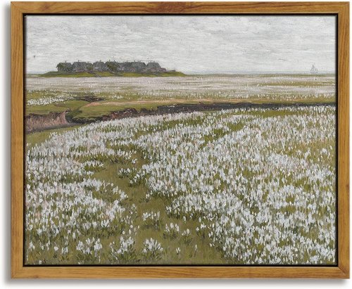 InSimSea Framed Canvas Wall Art - Vintage Decor with Classical Scenery | 8"x10" for Home & Office