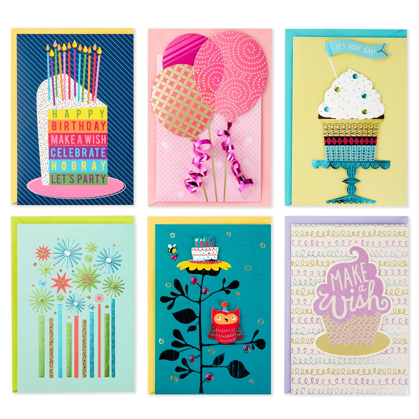 Hallmark Handmade All Occasion Boxed Greeting Card Assortment, Pink Floral (Pack of 20)—Birthday Cards, Baby Shower Cards, Wedding Cards, Sympathy Cards, Thinking of You Cards, Thank You Cards
